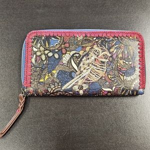 Sakroots Owl Mosaic Print Long Wallet